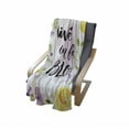 thumbnail image 4 of Lifestyle Soft Flannel Fleece Throw Blanket, Live Life in Full of Blooms Words with Floral Violets Print, Cozy Plush for Indoor and Outdoor Use, 70" x 90", Purple and Yellow, by Ambesonne, 4 of 6