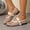 White, variant on Closed Toe Fisherman flat sandals for women flat Slip-On Flat Arch flat sandals for women Slip-Resistant Stability Flatform Flat Heel