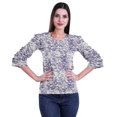 thumbnail image 1 of Moomaya Printed Ruffle Shirt Women Party Top Short T-Shirt Top Summer Clothing, 1 of 4