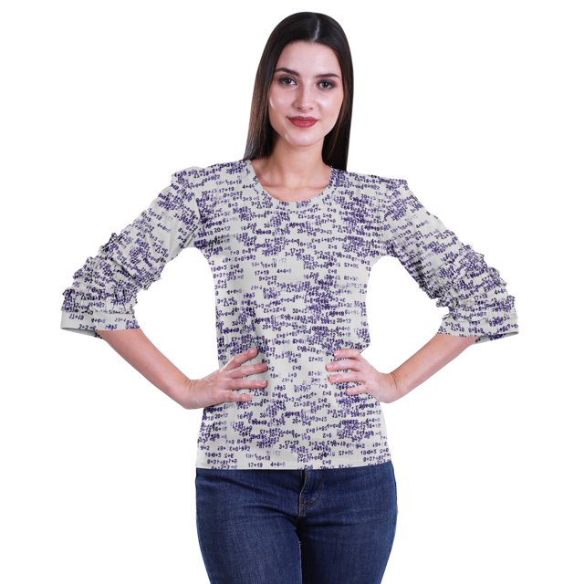 Moomaya Printed Ruffle Shirt Women Party Top Short T-Shirt Top Summer Clothing