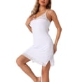 thumbnail image 4 of INSPIRE CHIC Camisón de Noche para Mujeres Ropa de Dormir Lencería de Encaje Noche V-cuello Modal Suave Sin Mangas XS Blanco, 4 of 6