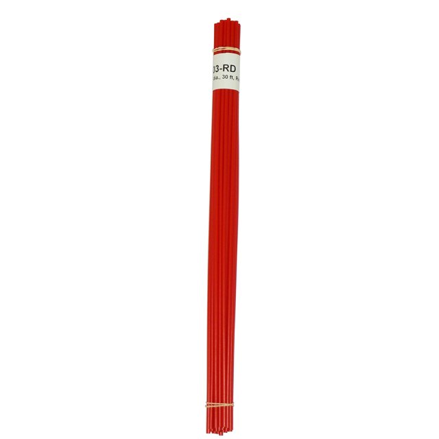 Varillas de soldadura de plástico de polietileno de baja densidad (LDPE), color rojo, 1/8" de diámetro, 30 pies. para kayaks canoas motos de cross vehículos todo terreno