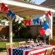 thumbnail image 5 of CaiYueKe Red White Blue Velvet Bow Garland, Patriotic Bow Bunting, 4th of July Party Decor, Festive Holiday Hanging, Independence Day Decoration, Home Mantel Wall Decor, Velvet Bow String Decor, 5 of 6