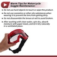 thumbnail image 6 of Unique Bargains Motorcycle Riding Goggles PC TPU Cycling Sunglasses Clear Lens Red Frame, 6 of 6