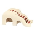 thumbnail image 2 of DOLITY Hamster Climbing Toy Hideout Funny Hide and Seek Toy Hideaway Hamster House wood and red, 2 of 8
