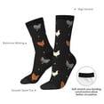 thumbnail image 4 of Fotbe Funny Chicken Pattern Long Socks for Men & Women – Breathable & Stretchy Compression Socks, Ideal for Running, Travel, and Everyday Wear Size 5-11, 4 of 6