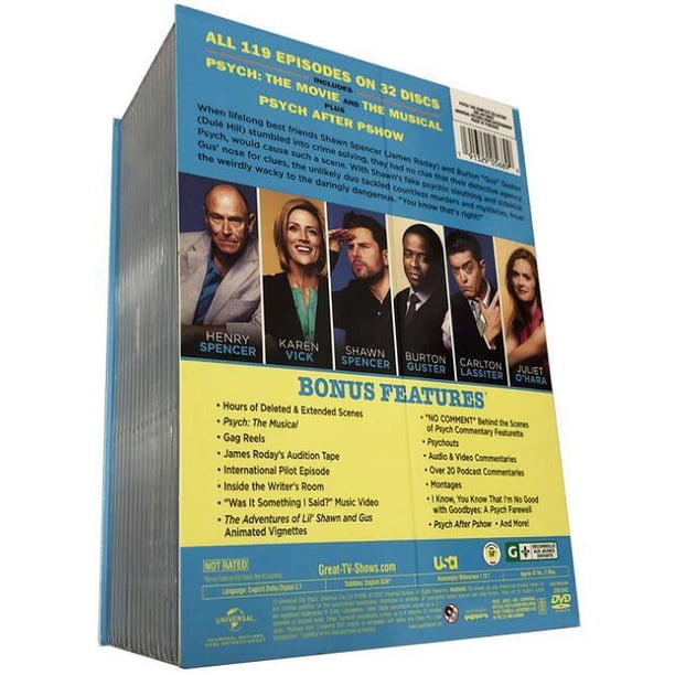 Psych: The Complete Collection - All Seasons Box Set (DVD