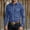 Navy, variant on Men's Long Sleeve Western Cowboy Shirt, Lapel Collar Flap Pocket Casual Vintage Button Down Shirt Top for Men Dark Blue
