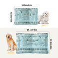 thumbnail image 3 of Iauyy 18x24inch Washable Dog Bed Mats, 4cm Thick Comfort Pet Bed with Non-Slip Bottom for Crates, Indoors & Outdoors - Puppy Essentials,Soft Shade Of Light Blue, 3 of 5