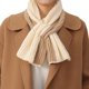 thumbnail image 1 of Bufanda de punto de invierno para mujer, pañuelos de punto acanalados de dos colores con abertura en la cerradura, pañuelos suaves y bonitos para el cuello, 1 of 6