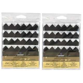 Scrapbook Adhesives Paper Photo Corners Self-Adhesive 108/Pk – Black – Ink  About It on the go!