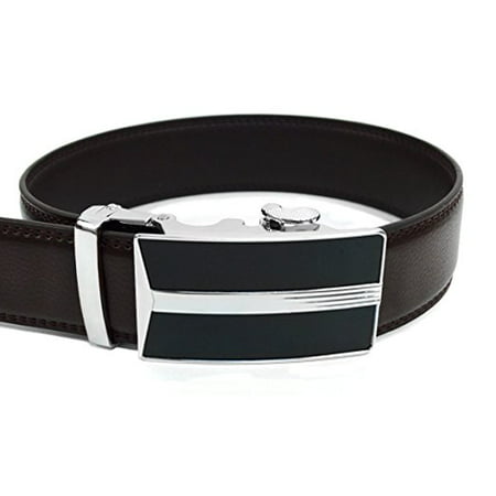 Men’s Leather Ratchet Belt with Best Angle Automatic Buckle (Best Automatic Male Masturbator)