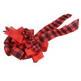 thumbnail image 3 of Bow Christmas Tree Decoration Lattice DIY Ribbon Rural Handmade American Country Style Bow-knot, 3 of 6