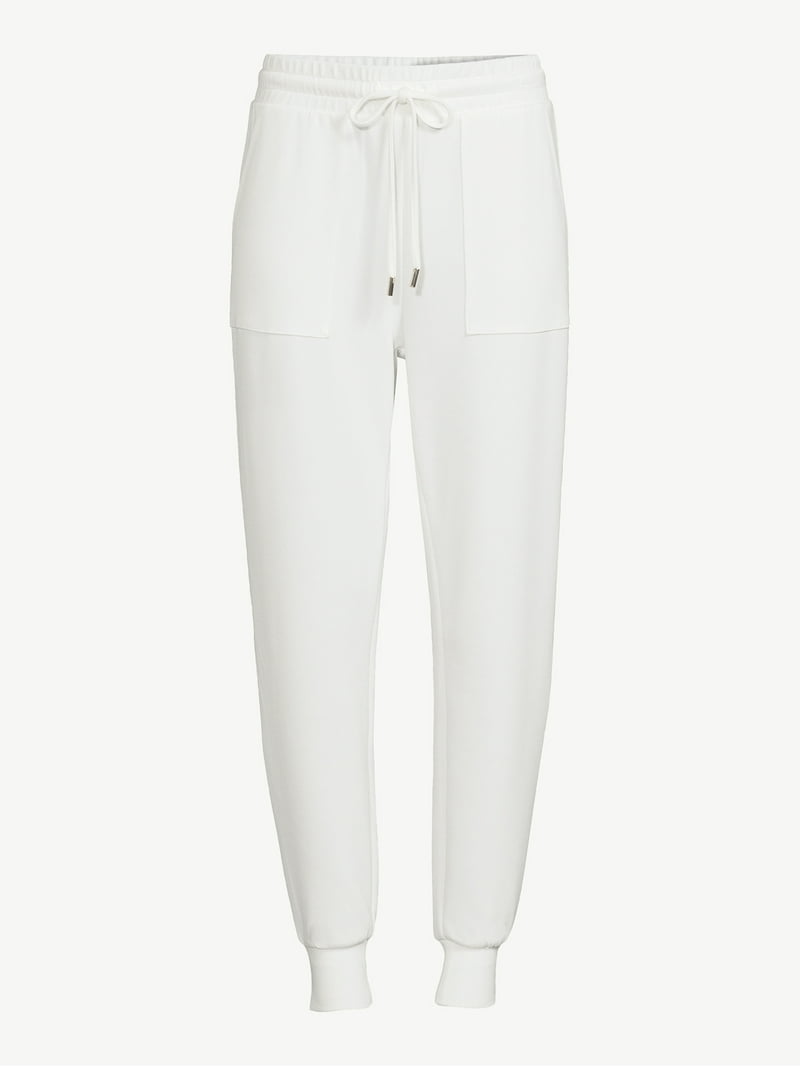 Scoop Women's and Plus Scubaknit Joggers with High Rise