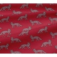 thumbnail image 5 of oneOone Viscose Jersey Fabric Fox Block Printed Fabric 1 Yard 60 Inch Wide, 5 of 5