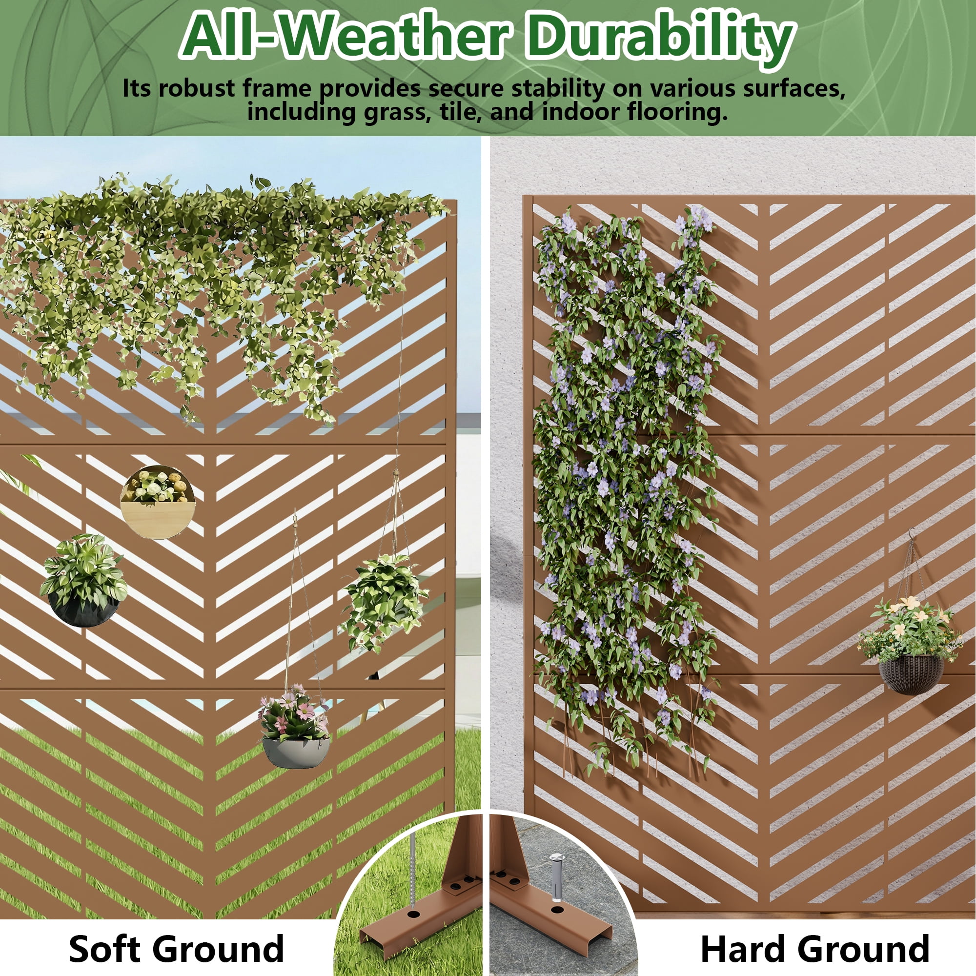 Privacy Metal Screen Fence Panel