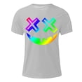 thumbnail image 4 of LWITHSZG Gradient Rainbow Halloween Shirts for Men Trendy Short Sleeve Graphic Tees Big and Tall Casual T-Shirt Streetwear Festival Tops XL, 4 of 5