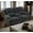 Drak Gray, variant on PonLiving Recliner Sofa Set, Fabric Reclining Sofa Set for Living Room Furniture Sets, Blue Recliner Couch Set for Living Room/Office/Theater Seating