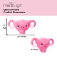 thumbnail image 2 of Uterus Plush Organ - Nerdbugs Uterus Plushie Organ - Who put the cuter us in uterus?, 2 of 6