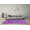 thumbnail image 3 of Ahgly Company Indoor Square Oriental Purple Traditional Area Rugs, 4' Square, 3 of 4