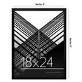 thumbnail image 2 of Americanflat 18x24 Poster Frame with Polished Plexiglass - Streamline Collection - Thin Border Picture Frame for Wall Display - Hanging Hardware Included - Black, 2 of 7