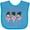 Turquoise, variant on Inktastic Life's Better in a Tutu KS Girls Baby Bib