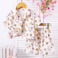 thumbnail image 2 of ZHANGDER Toddler Baby Girls Clothes 1T 2T 3T 4T 5T T-Shirts Shorts Clothing Set Short Sleeves Cute Summer Short Set 2pcs Shorts Outfits Set, White 4-5T, 2 of 8