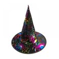 thumbnail image 3 of 3Pcs Witch Hat Halloween Costume Cosplay Wicked Witch Accessory Adult One Size, 3 of 5
