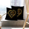 thumbnail image 6 of LALILO Throw Pillow Covers Mom Love Black Calligraphy Girl Boy Cushion Cover 18" x 18", 3159 Pack, 6 of 6