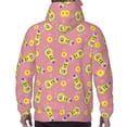 thumbnail image 7 of Pofeuu Avocado And Sun Print Mens Casual Hooded Collar Drawstring Hoodies Pullover Sweatshirts Casual Long Sleeve Shirts-X-Large, 7 of 7