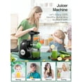 Aicok Slow Masticating Juicer, Easy Clean Cold Press Extractor with