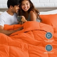 thumbnail image 4 of Bare Home Down Alternative Comforter Set - 3-Pieces - All Seasons - Queen, Orange, 4 of 8