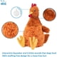thumbnail image 2 of Best Pet Supplies - Juguetes de Peluche para Perros de Pollo Arrugado para Juegos interactivos, Cachorros y Adultos Mayores, Forma de Juguete de Pollo Colorido, Lindo y mimoso, Pollo Arrugado (café), 2 of 2