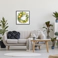 thumbnail image 2 of Stupell Citrus Lemons Greenery Wreath Botanical & Floral Painting Black Framed Art Print Wall Art, 2 of 7