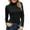 Black, variant on Rigardu shirts for women Women Mock Turtleneck Long Sleeve Pullover High Neck Tight Fitting Priming T Shirt Black + L