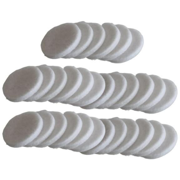 30PCS White Pad Inserts Replacement Refill Pads Aromas Pads Small Diffuser Refill Pads Sponge Texture for Air Purifiers