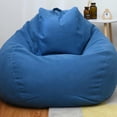 thumbnail image 2 of Linen Cloth Lounger Seat Cover for Sofas and Chairs, Bean Bag Style for Living Room Comfort Comfort 100*120cm, 2 of 5