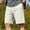 Beige, variant on Men's Shorts with Pockets Cargo Big and Tall Solid Color Casual Sporty Shorts Elastic Waist Multiple Pockets Workstyle Five-Pocket Shorts