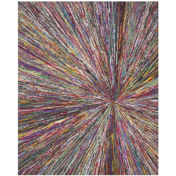 SAFAVIEH Nantucket Sharla Geometric Cotton Area Rug, Multi, 2' x 3'