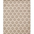 thumbnail image 2 of Unique Loom 3128538 8 x 10 ft. Philadelphia Trellis Rectangular Rug, Light Brown, 2 of 5