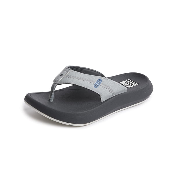 Reef Swellsole Cruiser Flip-Flop Para Hombre Gris/Gris Claro/Azul 7