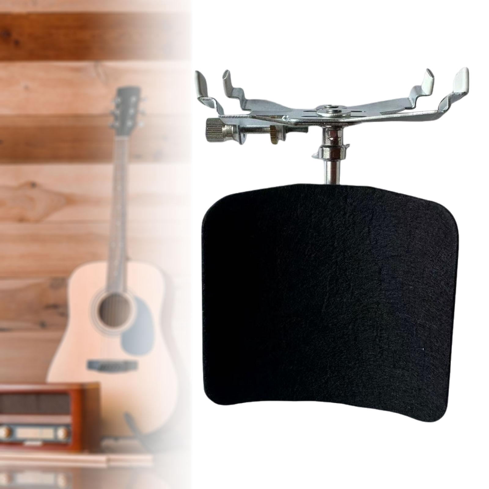 LeeQinersw Guitar Support Foldable Metal Practical Guitar Rest Support Stand Guitar Bracket Black Rest Support