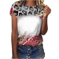 thumbnail image 2 of Deals of The Day Clearance Miqool Womens Summer Tops Clearance Tie-dye Print Basic Tees Casual Short Sleeve Crewneck Loose Fit T Shirts Blouses Summer Outfits 2024, 2 of 4