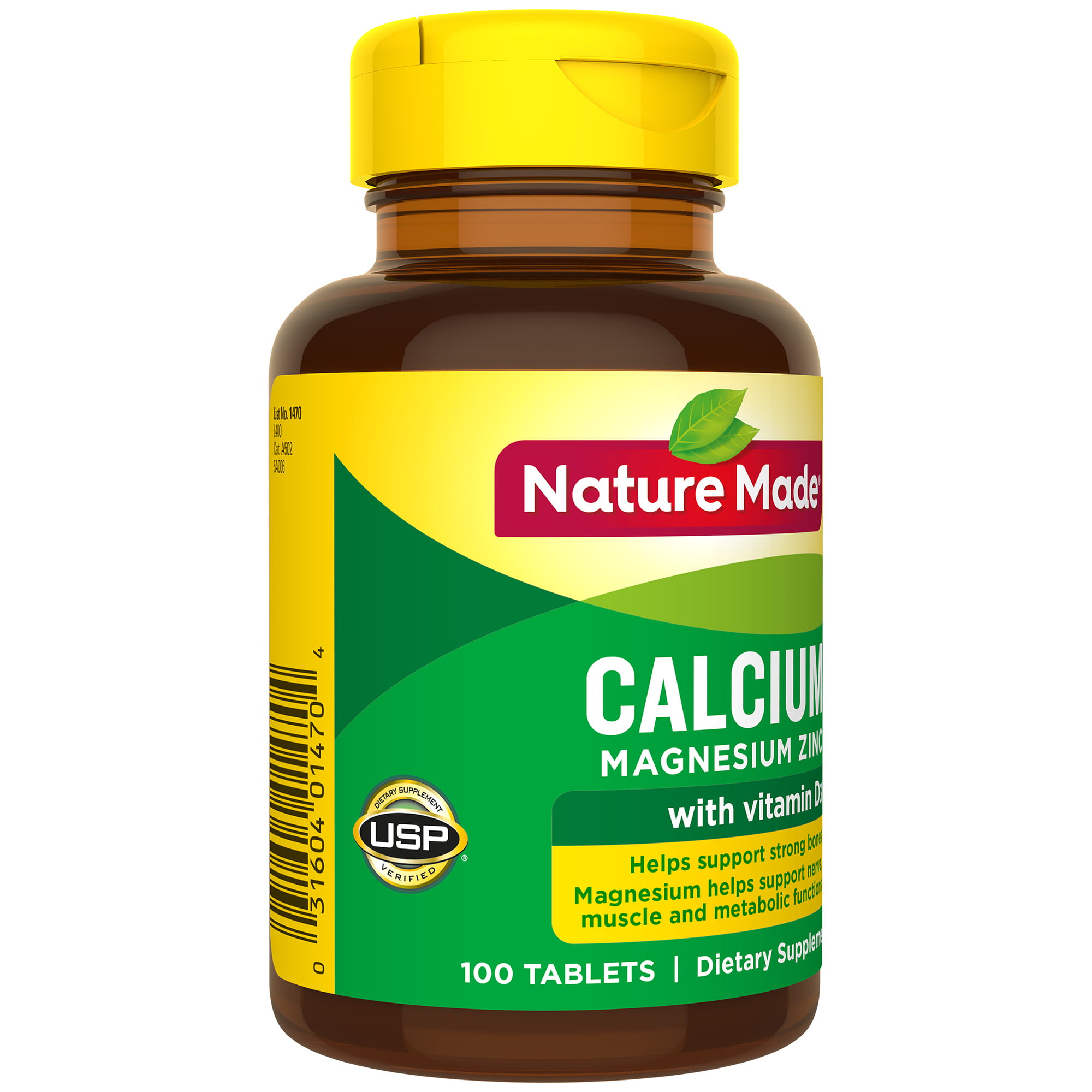 Nature Made Calcium Magnesium Oxide Zinc With Vitamin D3
