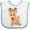 White and Blue, variant on Inktastic Cute Christmas Reindeer with Christmas Lights Boys or Girls Baby Bib