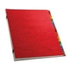 Expanding Desk File A-Z, Letter, Acrylic-Coated Pressboard, Red