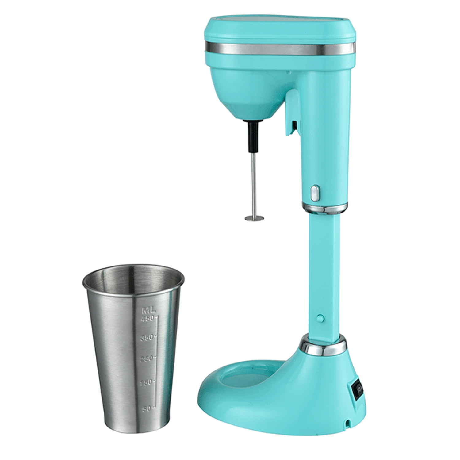 Vintage Champion Milk Shake Malt Mixer, Model K Turquoise and Chrome With  Kar-lac Mixserv Glass Tumbler, Made in USA, Tested and Working 