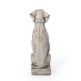 thumbnail image 4 of GDF Studio Ashtabula Outdoor Dog Garden Statue, Antique White, 4 of 9
