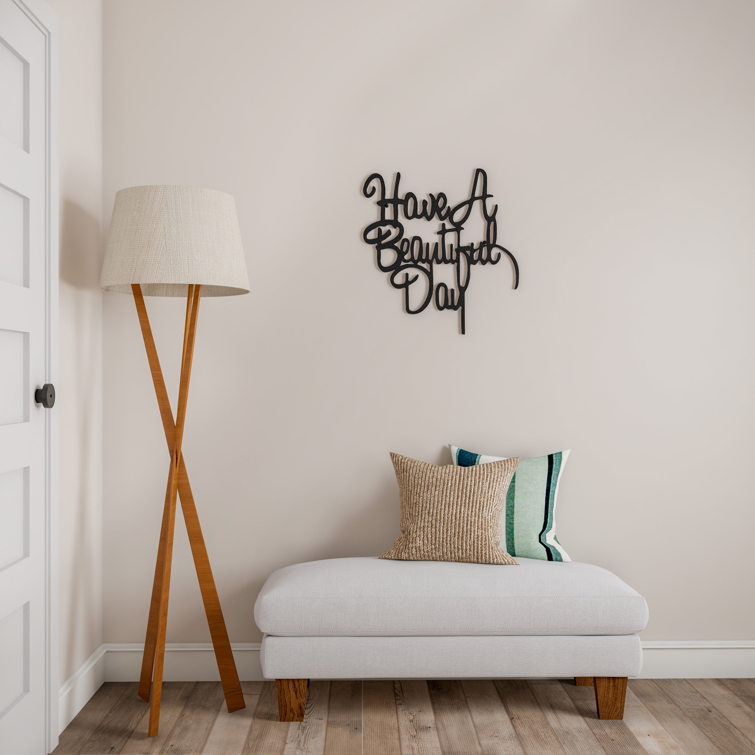 Metal Cutout-Have a Beautiful Day Decorative Wall Sign-3D Word Art Home Accent Décor-Perfect Modern Rustic or Vintage Farmhouse Style by Lavish Home