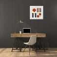 thumbnail image 3 of Wiens, James 20x20 White Modern Wood Framed Museum Art Print Titled - Nautique XI, 3 of 4
